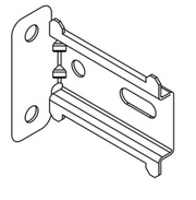 Angled wall mounting plate for DIN rail mounting, 40 mm - 942177001