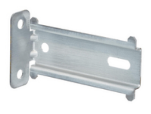 Angled wall mounting plate for DIN rail mounting, 70 mm - 942177002