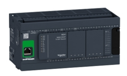 TM241CE40T - Schneider logic controller, Modicon M241, 40 IO, transistor, PNP, Ethernet